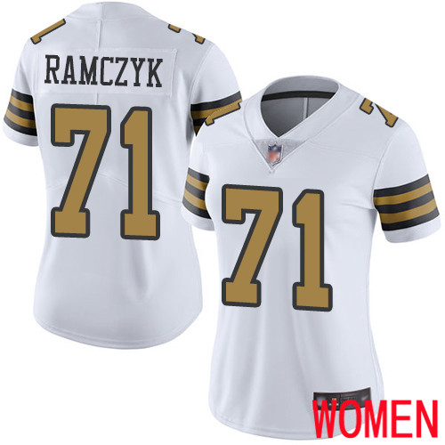 New Orleans Saints Limited White Women Ryan Ramczyk Jersey NFL Football #71 Rush Vapor Untouchable Jersey